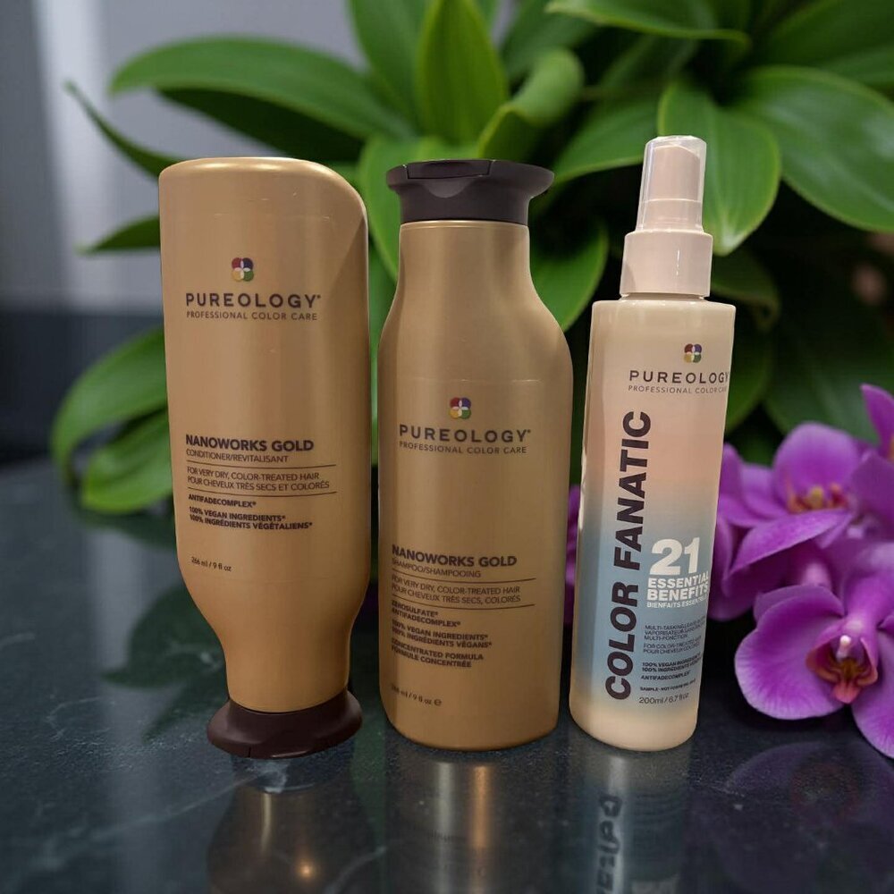 Pureology Nanoworks Gold Shampoo Conditioner 21 Essential Benefit Kit